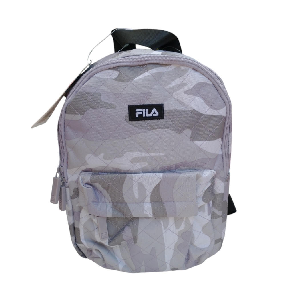 NWT Fila ElLEEN Camouflage Grey Backpack